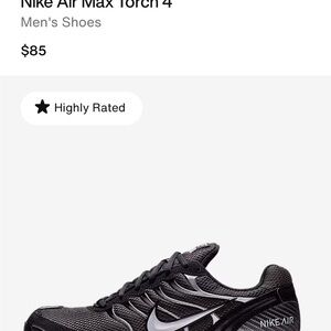 Nike Air Max Torch 4 Black and White Sneakers